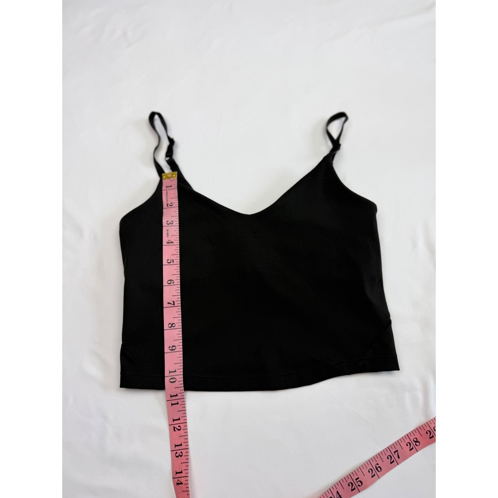 Sommer Ray Womens Black Adjustable Strap Crop Top Camisole with Shelf Bra S/P - Picture 9 of 9